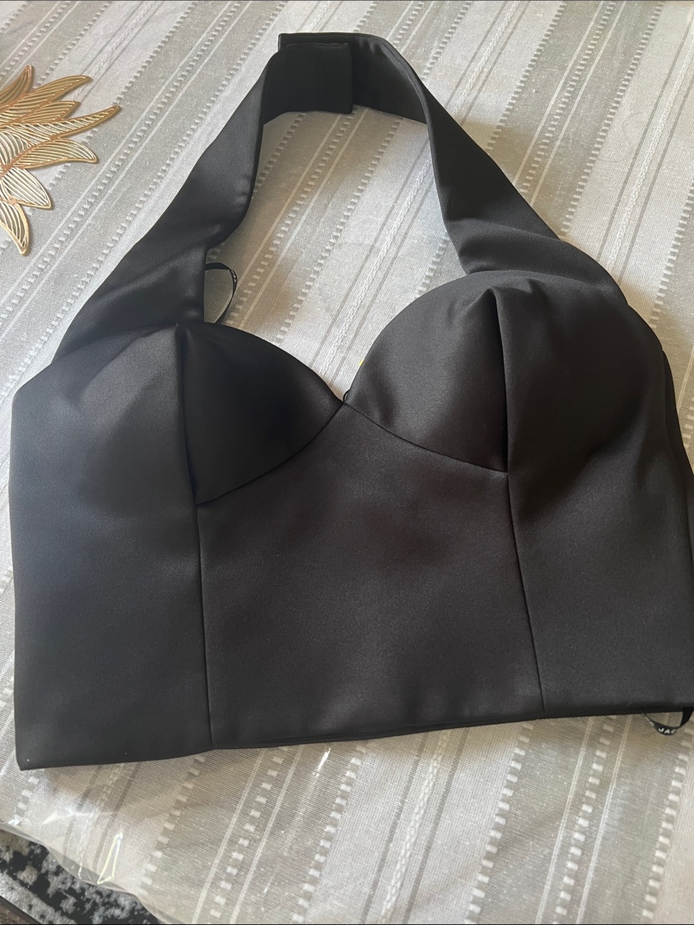 Marc Jacobs Black Satin Cropped Shoulder Bag - Picture 3 of 5